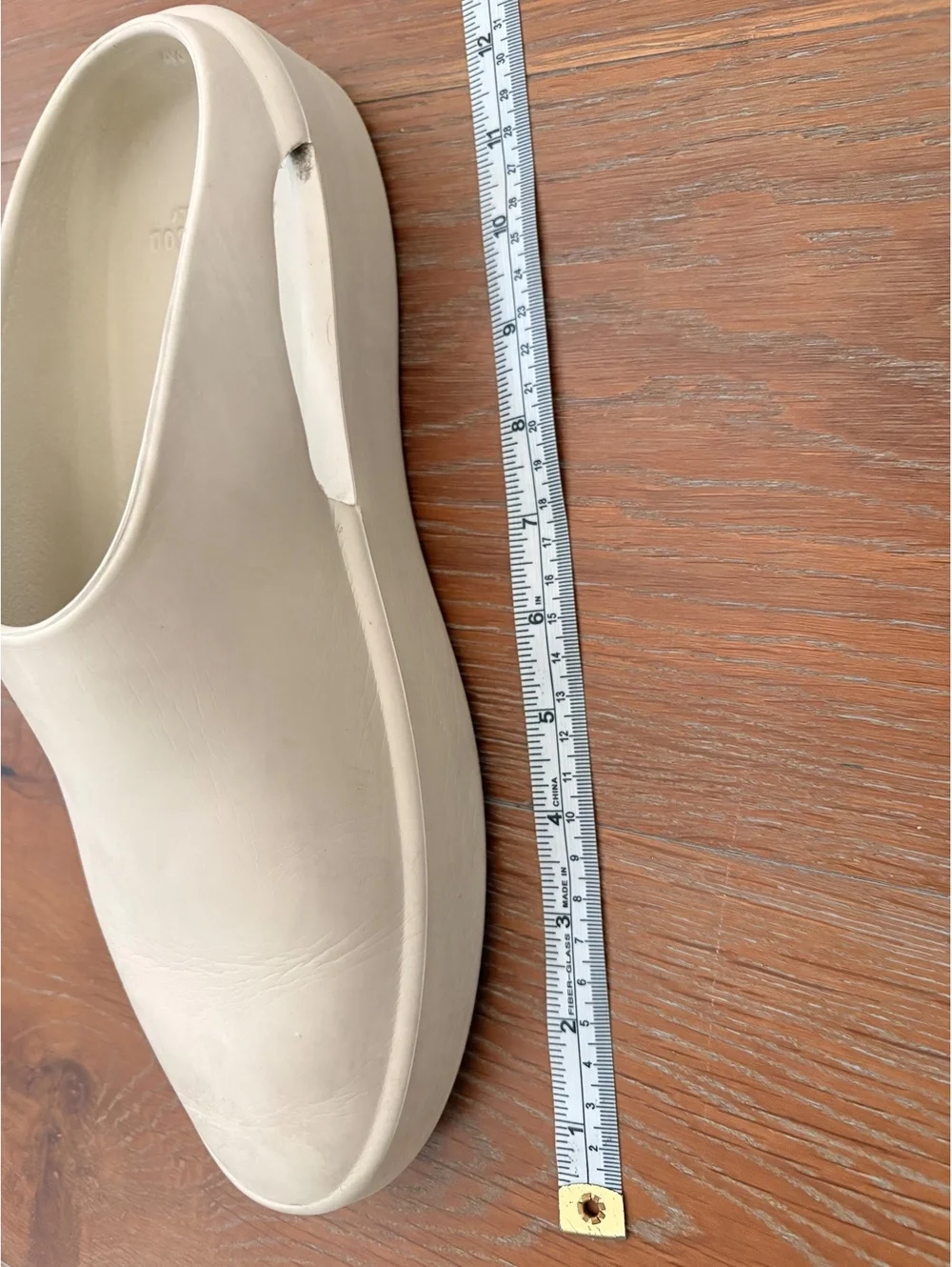 Fear of God White Slip-On Rubber Clog Minimalist Aesthetic Size 12